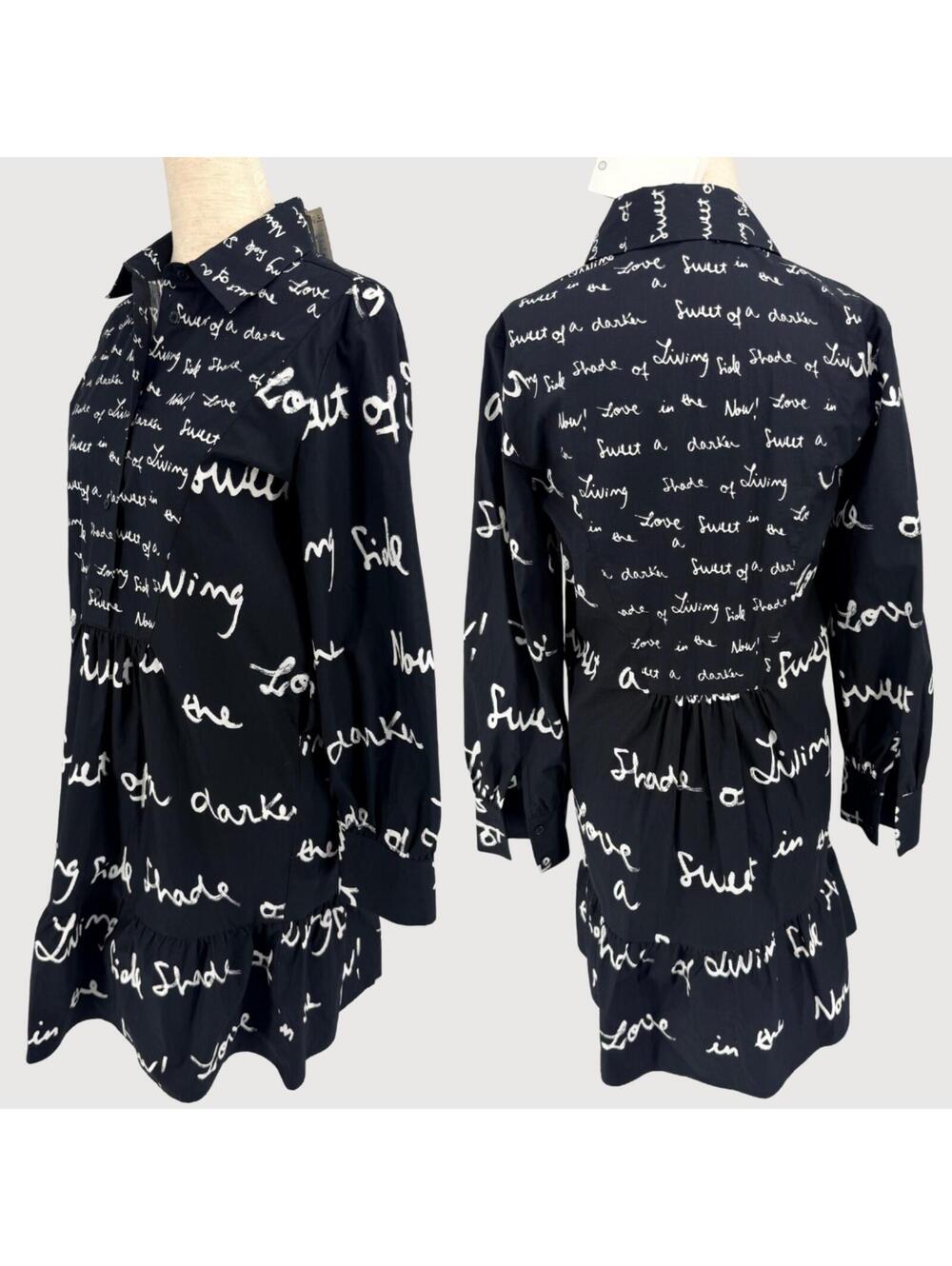 Desigual Salton Message Tunic Dress XS NWT - Picture 3 of 9